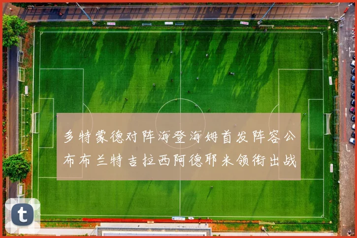 多特蒙德对阵海登海姆首发阵容公布布兰特吉拉西阿德耶米领衔出战